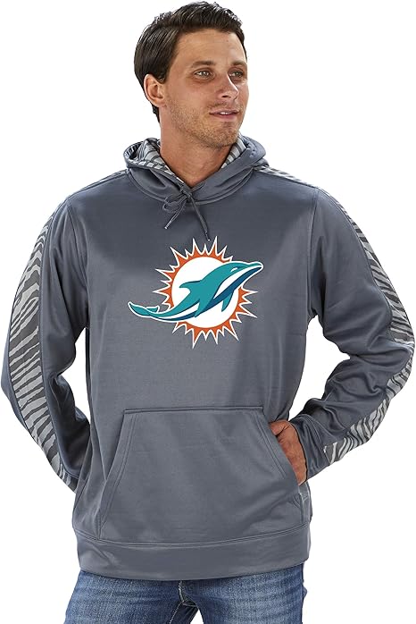 Zubaz NFL pullover hoodie, gray