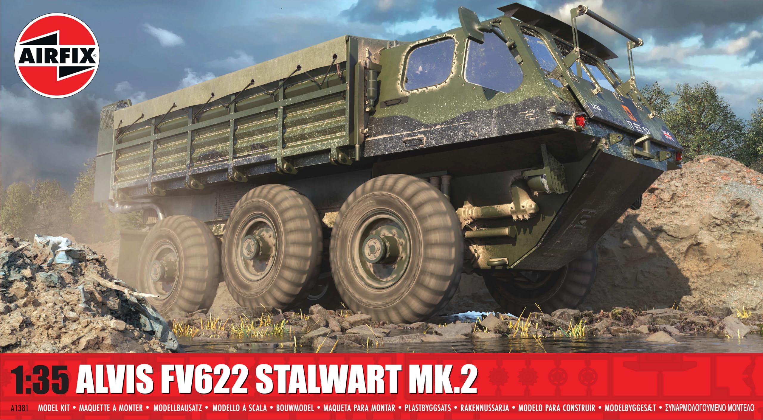 AIRFIX, Model Set, A1381 Alvis FV622 Stalwart Mk.2 Model Building Kit - Image 4