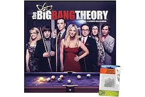 2024 The Big Bang Theory Wall Calendar & Push Pins: Collectible Posters, Planner Decor