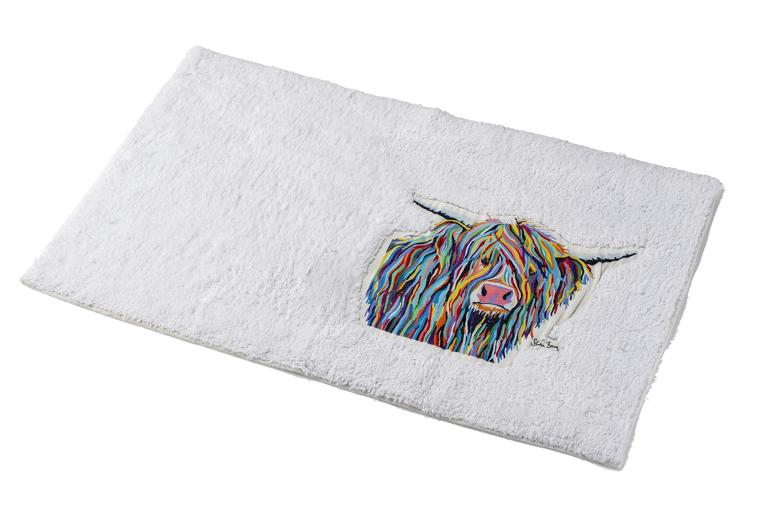 Croydex Art by Steven Brown Angus McCoo Badteppich, rutschfeste Unterseite, Applikation
