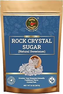 Spice Magic Rock Crystal Sugar, 14 oz (400g) I Premium Natural Cane Sugar Crystals, Perfect for Tea, Coffee, Cocktails, and Desserts
