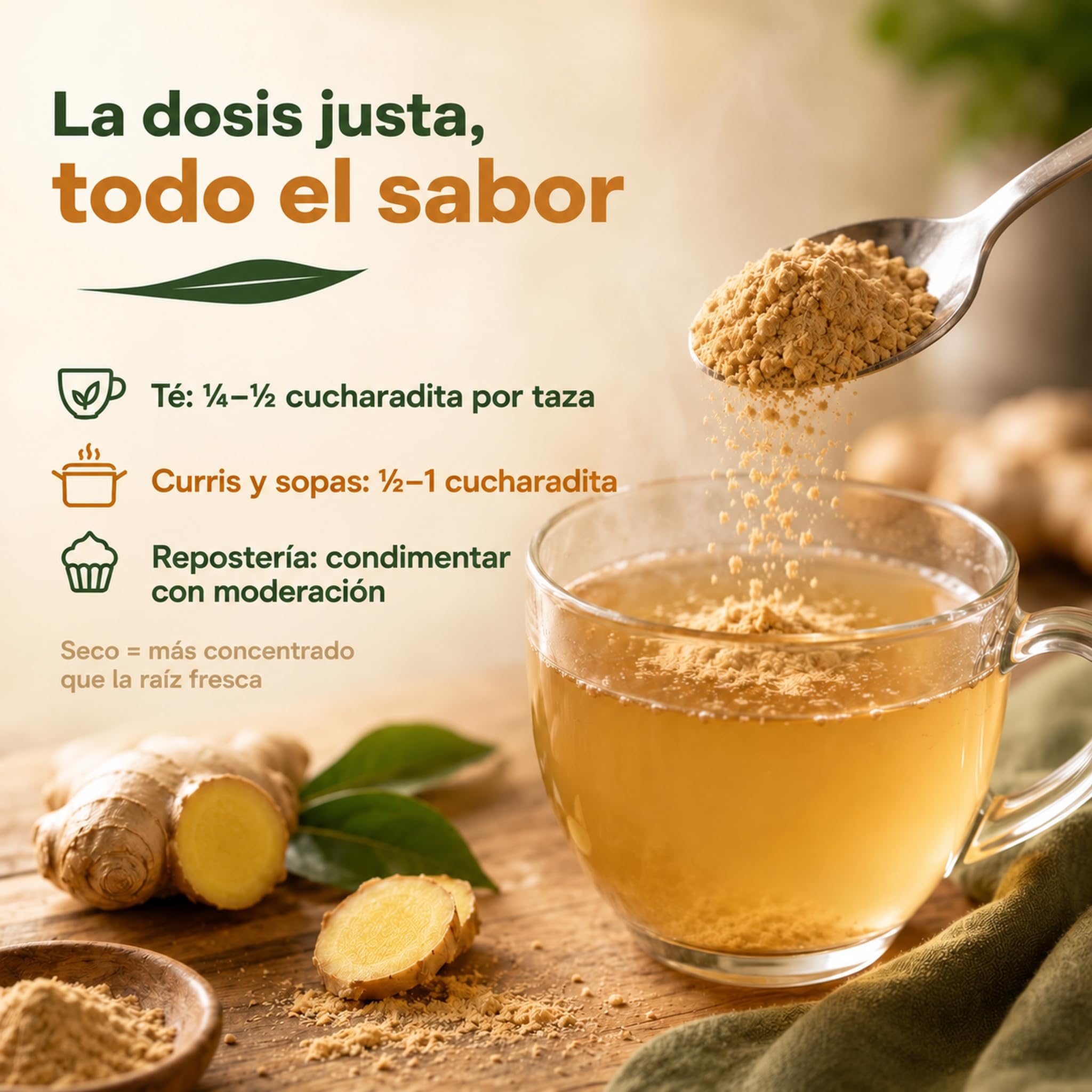 GiDeli Jengibre en Polvo 10 kg, 2 Bolsas - Molido - para Infusiones
