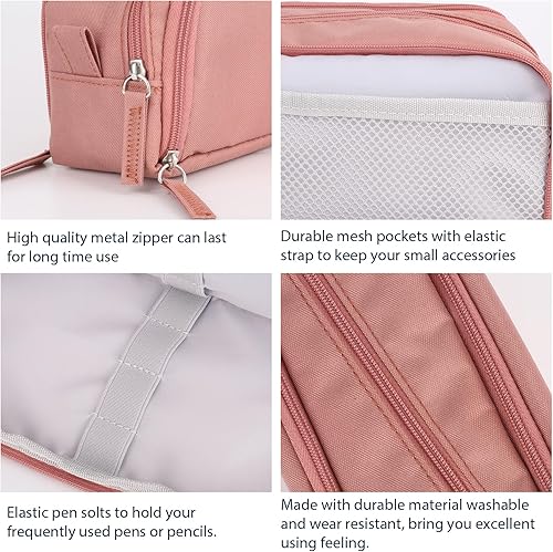 Miniatura 2 de GERMUN Estuche para lápices de gran capacidad, bolsa de lápices de oficina para escuela, universidad, oficina, bolsa de lápices, bolsa