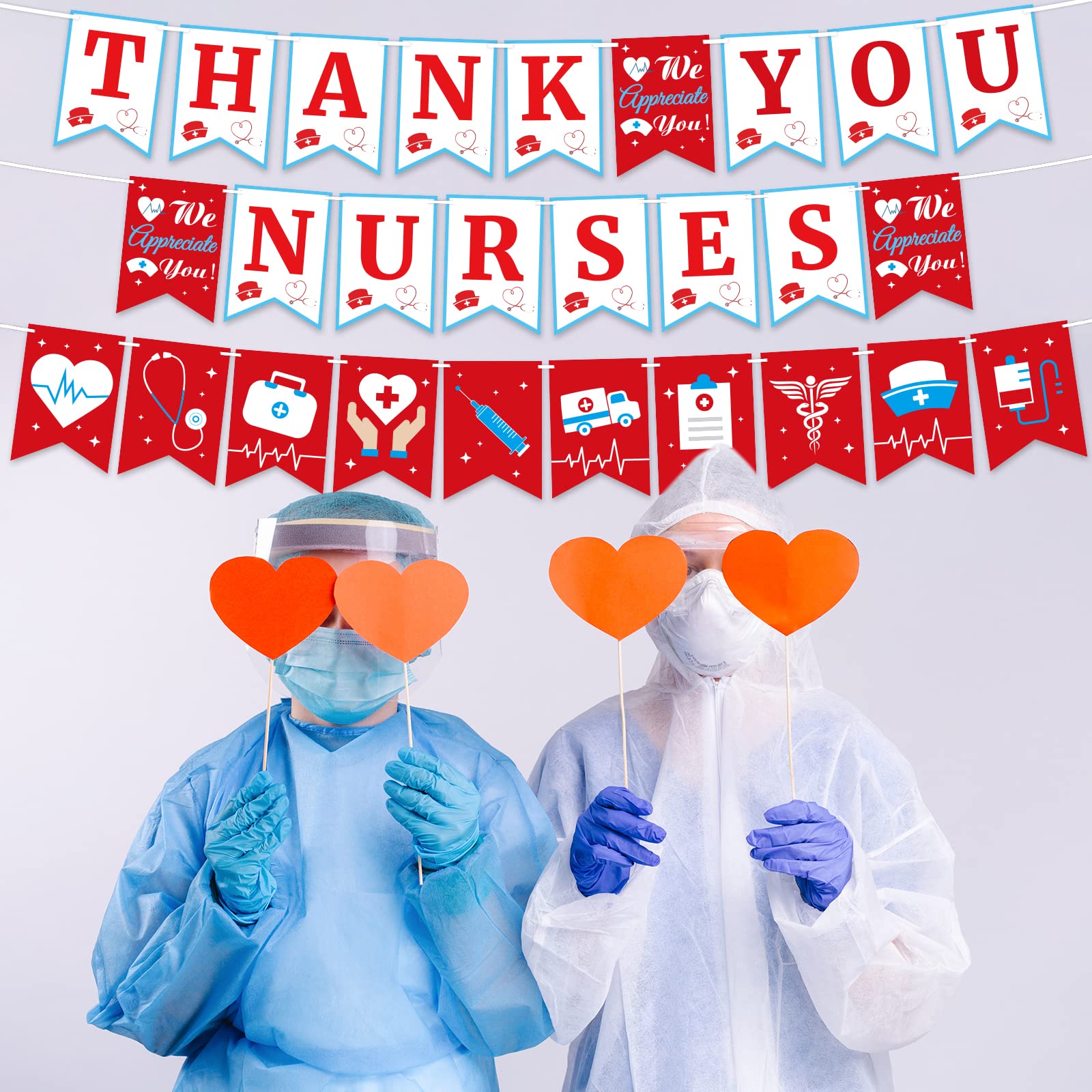 Krankenschwester Danke-Banner, 2,5 X 0,5 M – Perfekt Für Parties, Outdoor-Dekoration Und Wertschätzung