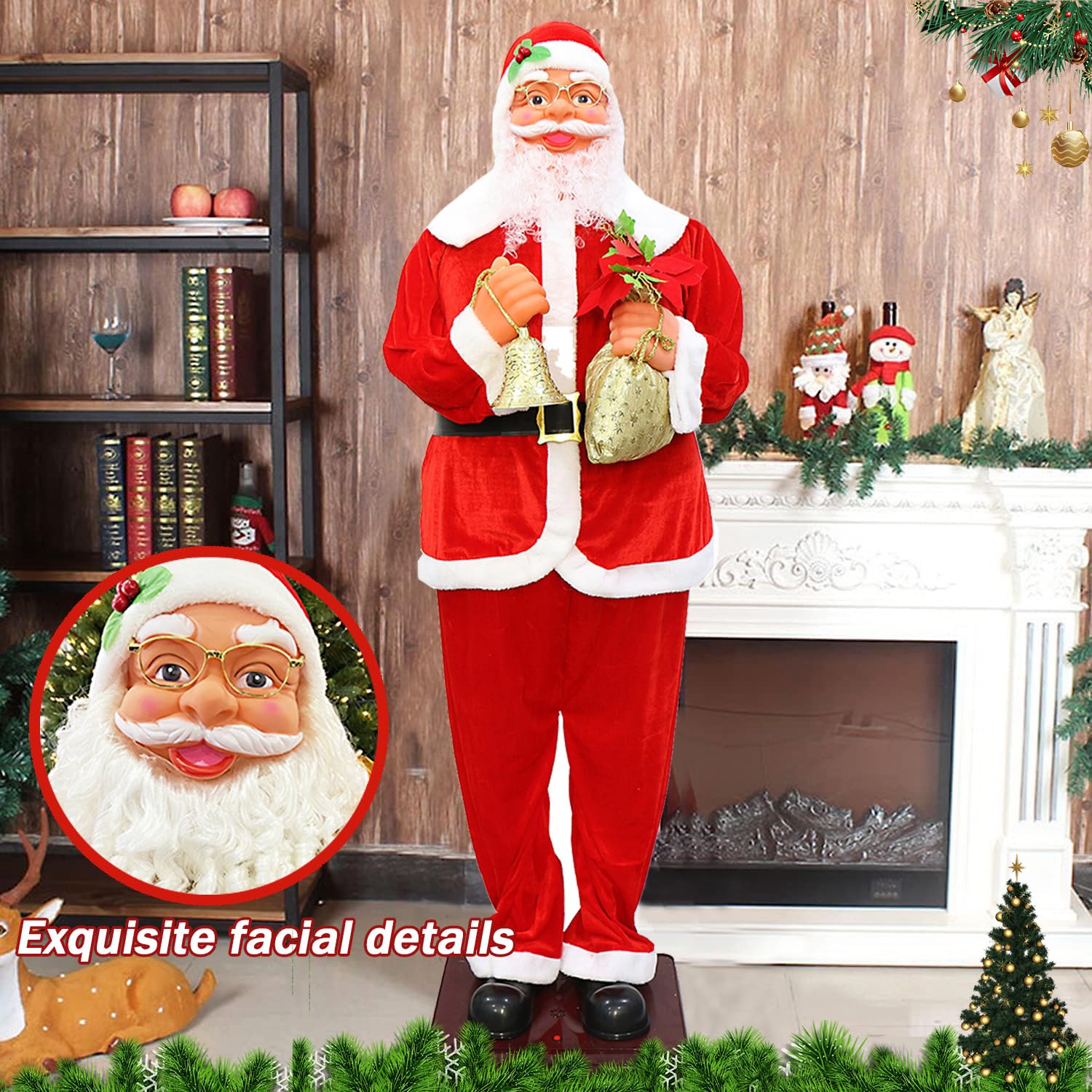 Amazon.com: zmwlzmdp 180cm Animated Dancing Santa, Electric