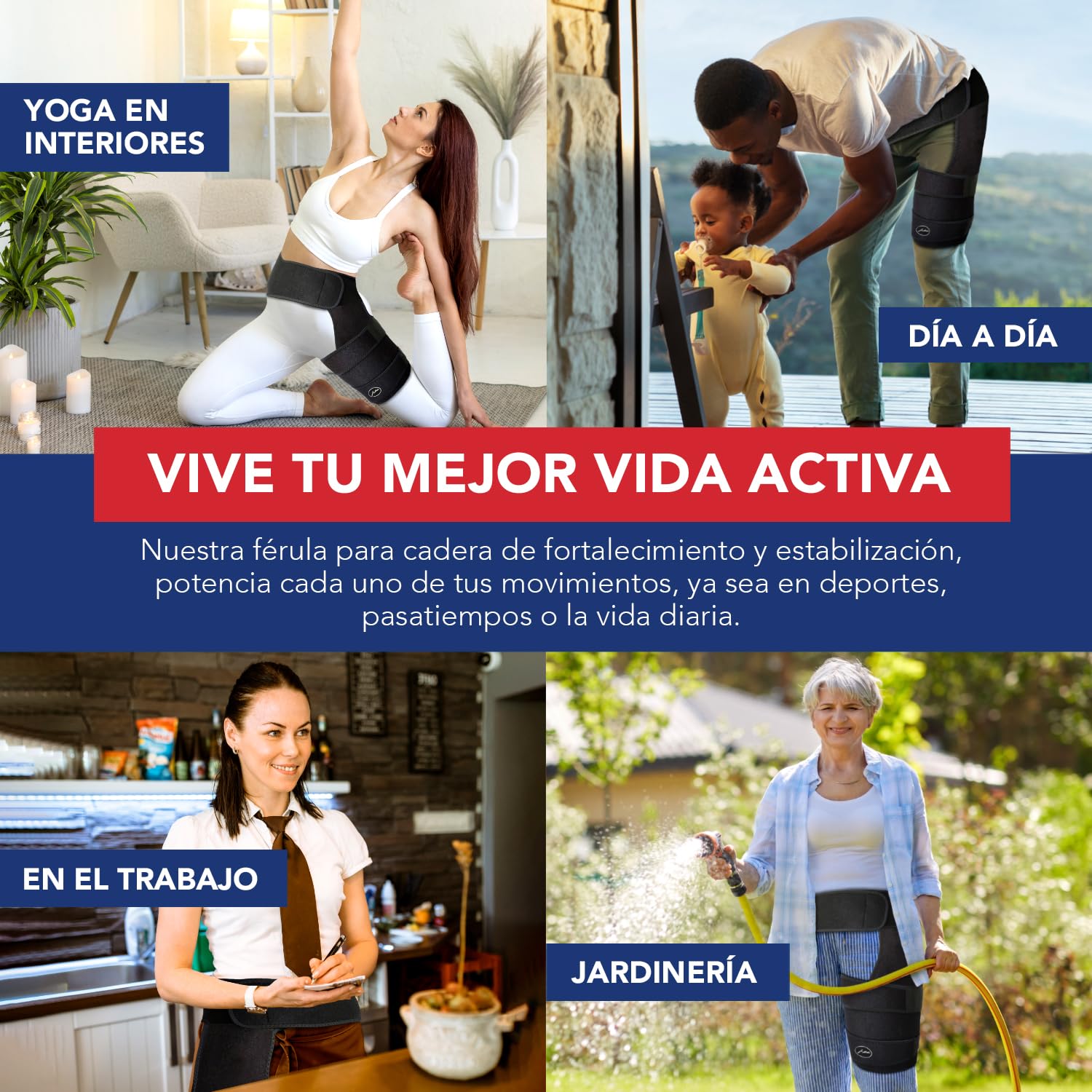 Dr. Arthritis Musleras Compresión Hombre Desarrolladas Por Médicos - Alivio del Dolor de Ciática y Síndrome Piriforme - Soporte para Muslo e Isquiotibiales - Unisex (Talla S/M, Negro)