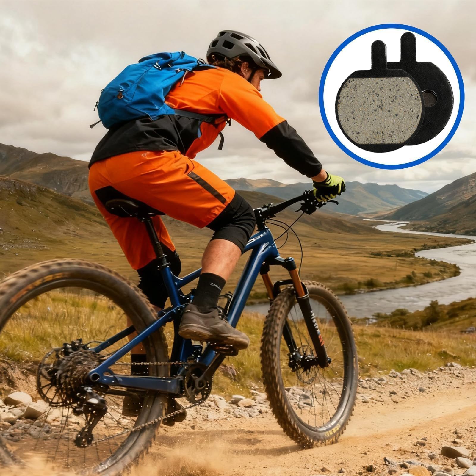 5 paia di pastiglie per freni a disco per bicicletta 4mm per Mountainbike, Rennrad, MTB, con Jak-5 B777, adatto alla maggior parte delle pastiglie per freni di bicicletta elettrica, ecc.