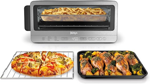 Ninja Stainless Steel Flip Toaster Oven & Air Fryer 8-in-1