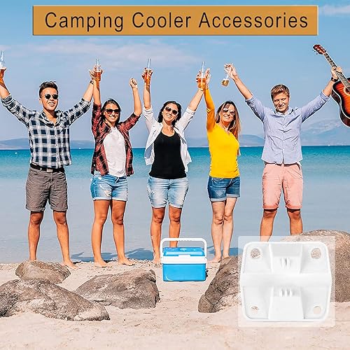 Miniatura 7 de Ansook Juego de bisagras y tornillos de plástico de repuesto, compatible con Coleman Coolers 5253 6262 6270, reemplazo de bisagras de refrigerador,
