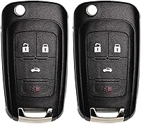 Vista 6 de Flip Key Fob Replacement Fits for Chevy Cruze Equinox Camaro Impala 2010 2011 2012 2013 2014 2015 2016 2017 2018 2019 Malibu Sonic Buick Regal