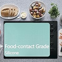 Vista 3 de Cubierta superior de estufa para estufa eléctrica, tapete de silicona para encimera de vidrio, protector de placa de cocina, alfombrillas de secado