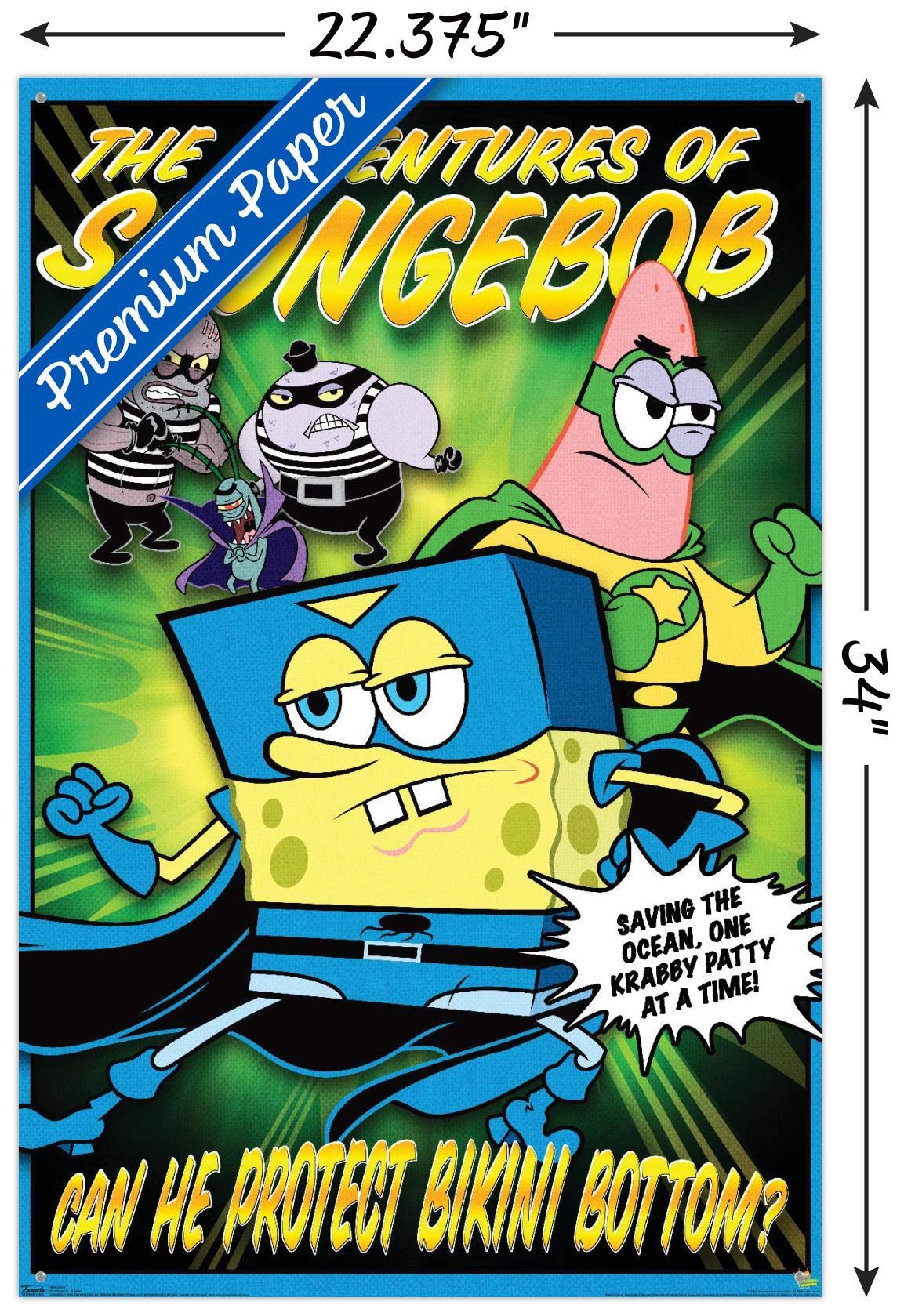 Amazon.co.jp: Nickelodeon スポンジボブ 面白いウォールポスター