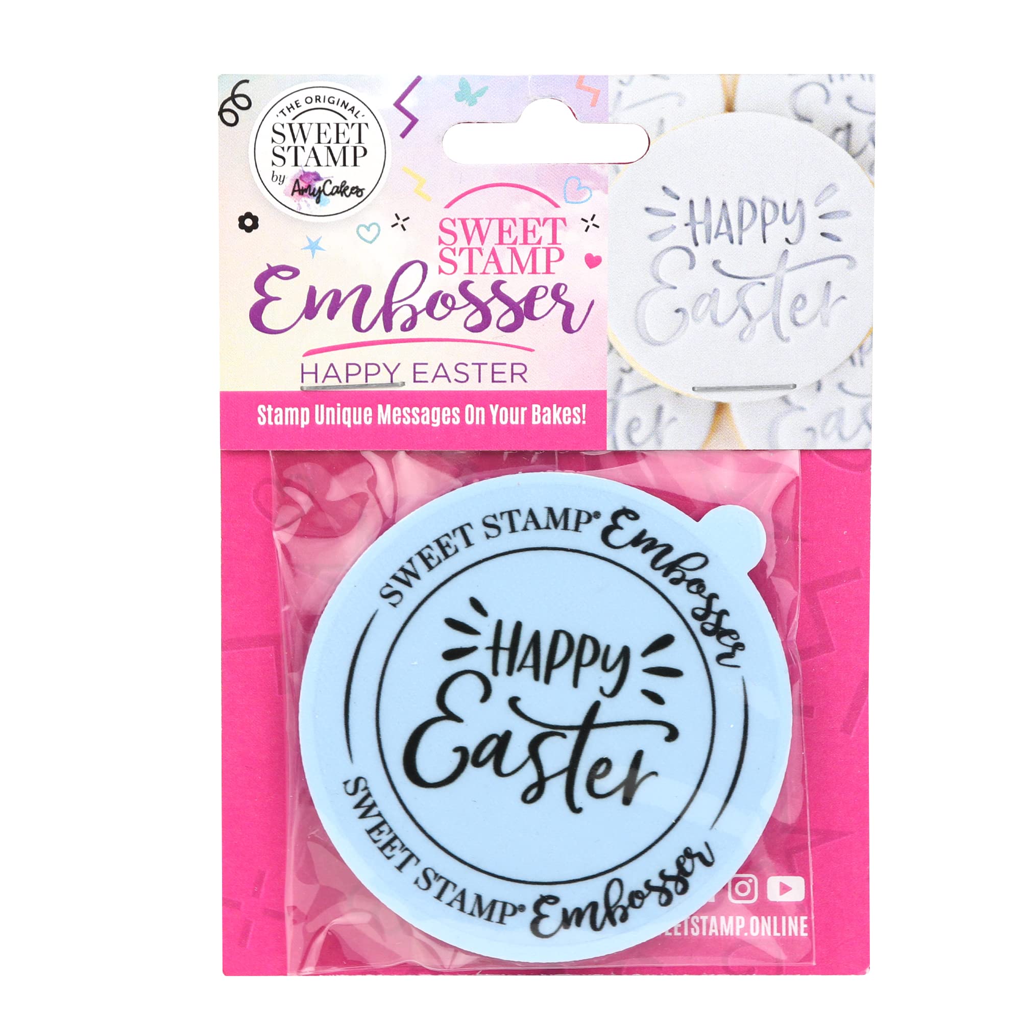 Sweet Stamp Happy Easter Plastic Cookie/Cupcake Embosser