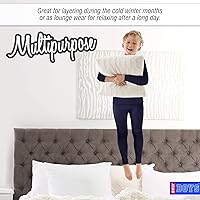 Vista 5 de Conjunto de ropa interior térmica 4 piezas de forro polar cepillado y pantalones largos para niños