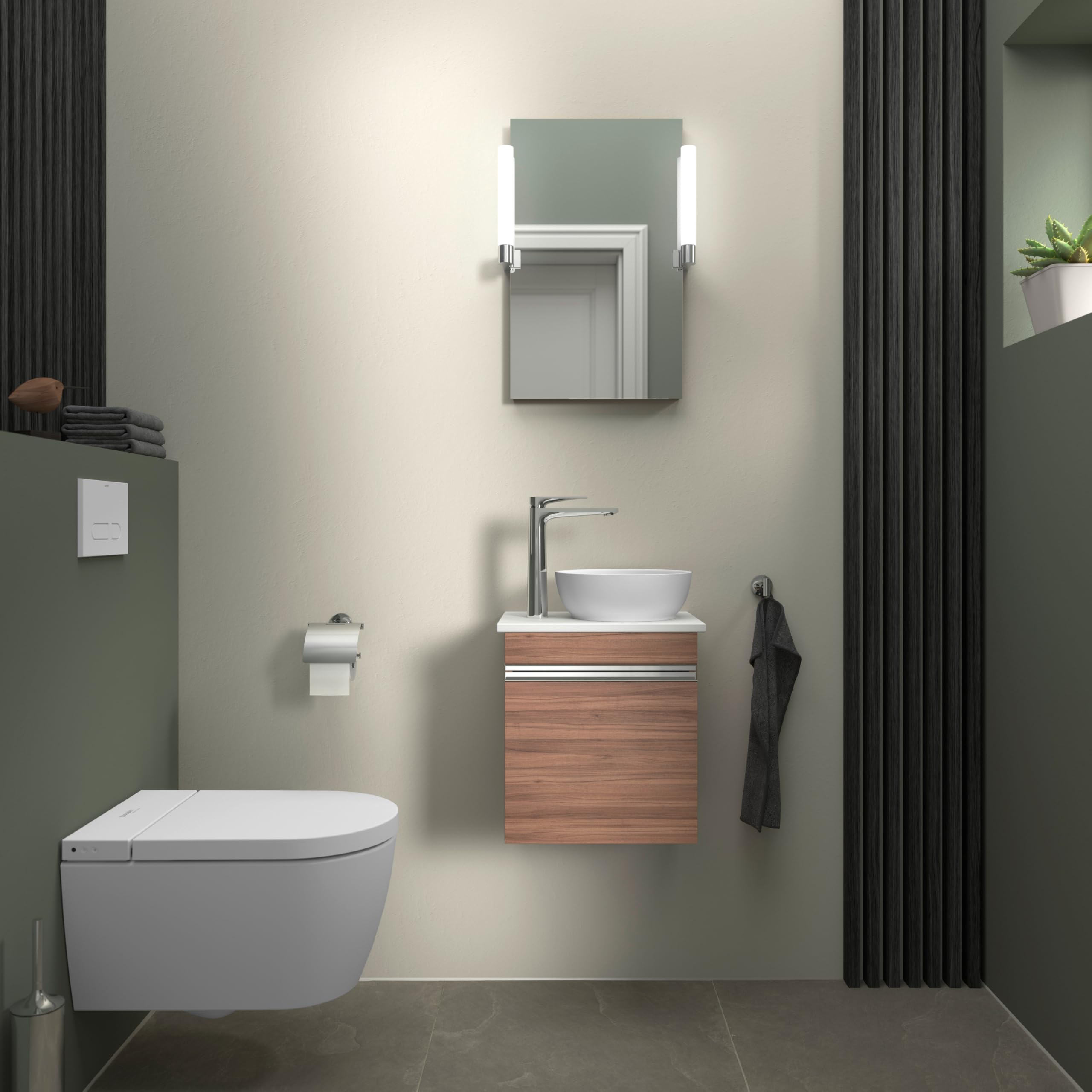 Duravit Sivida lavabo à poser, rond, 300x300mm, sans trou pour robinet, sans trop-plein, 2660023200, Couleur: blanc