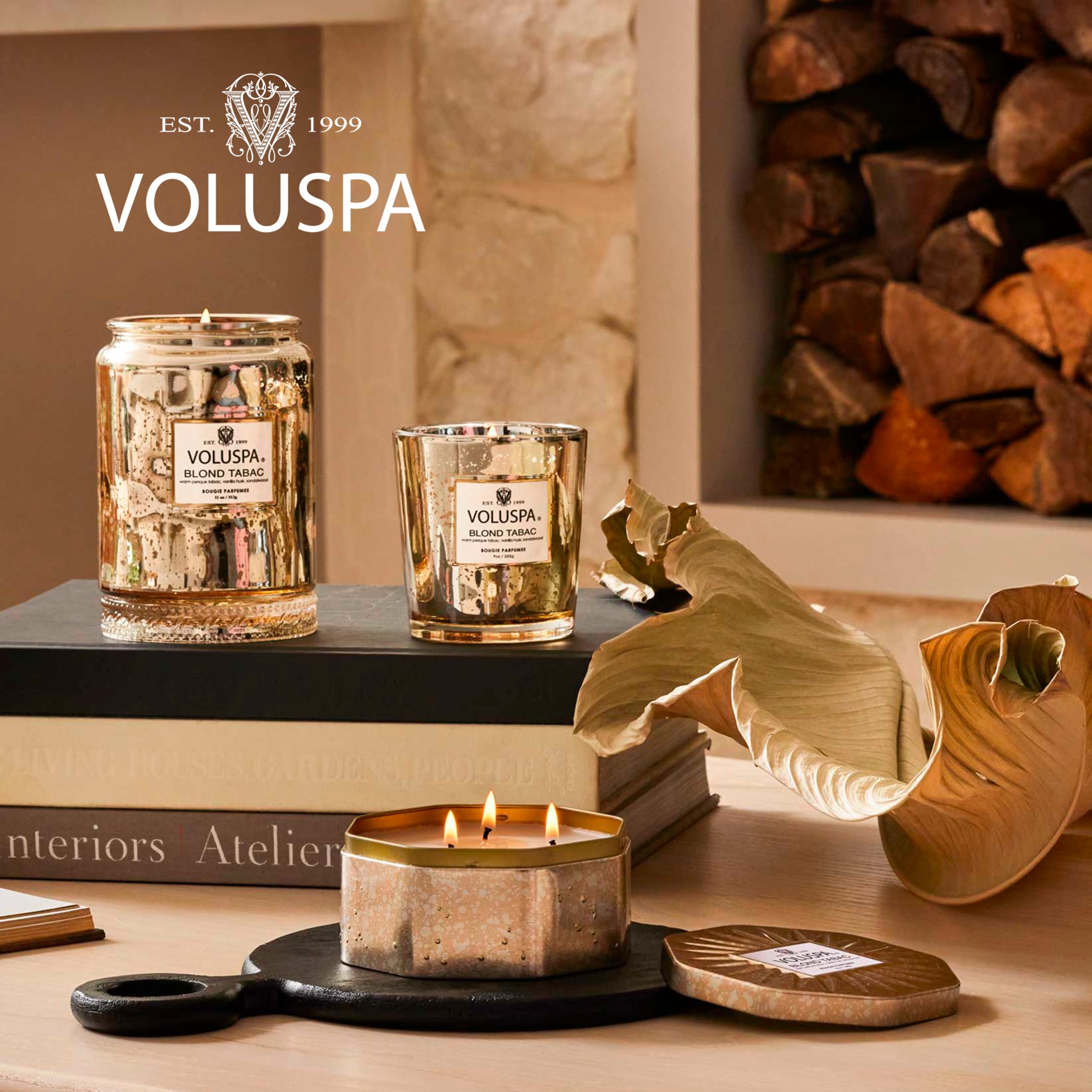 Amazon.com: Voluspa Blond Tabac, Corta Maison Boxed Candle, 11 oz