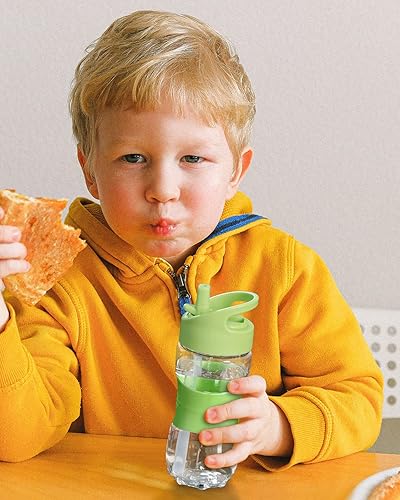 Miniatura 7 de Paquete de 8 popotes de repuesto para botella de agua de plástico Sivaphe de 12 oz14 onzas con popote