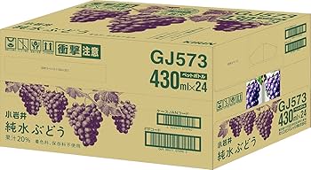 Amazon.co.jp: 小岩井 純水ぶどう 430ml PET×24本 : 食品・飲料