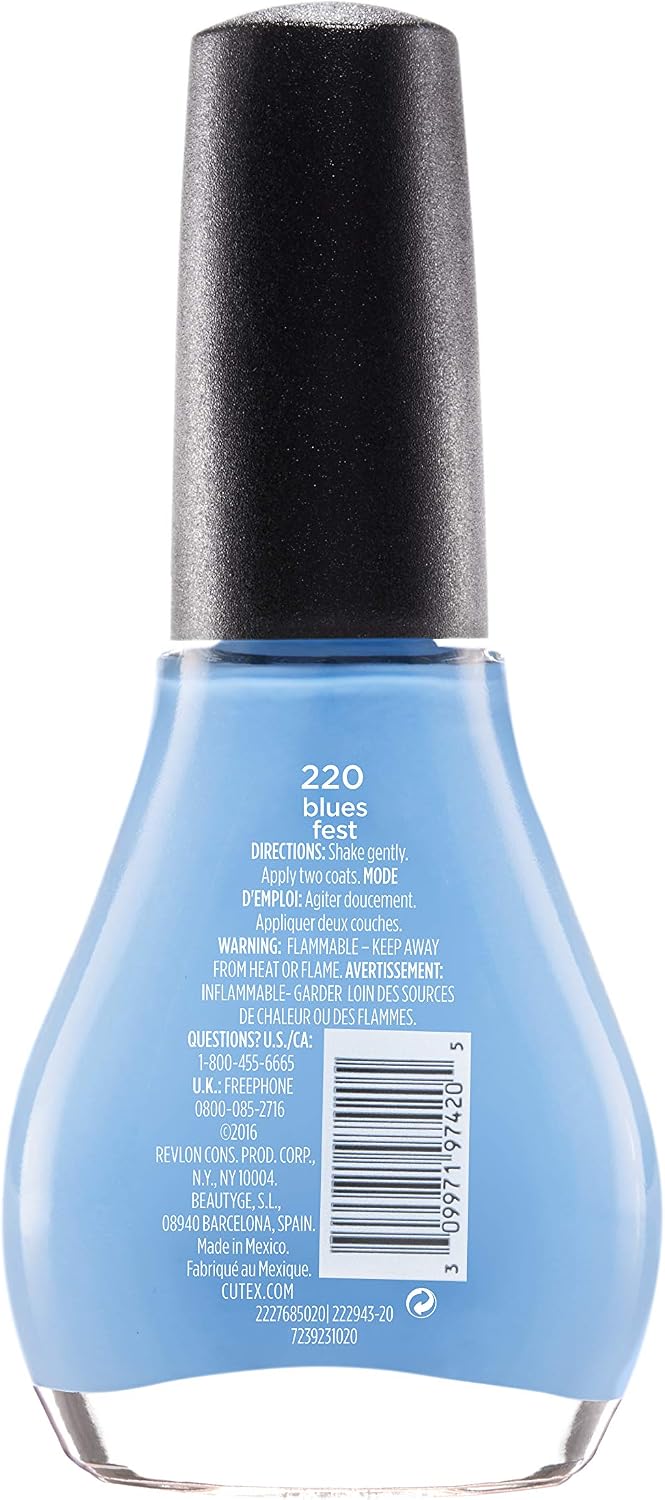 Cutex Care + Color Nail Polish, Blues Fest (220), 13.6 ml (Pack of 1) - Image 3