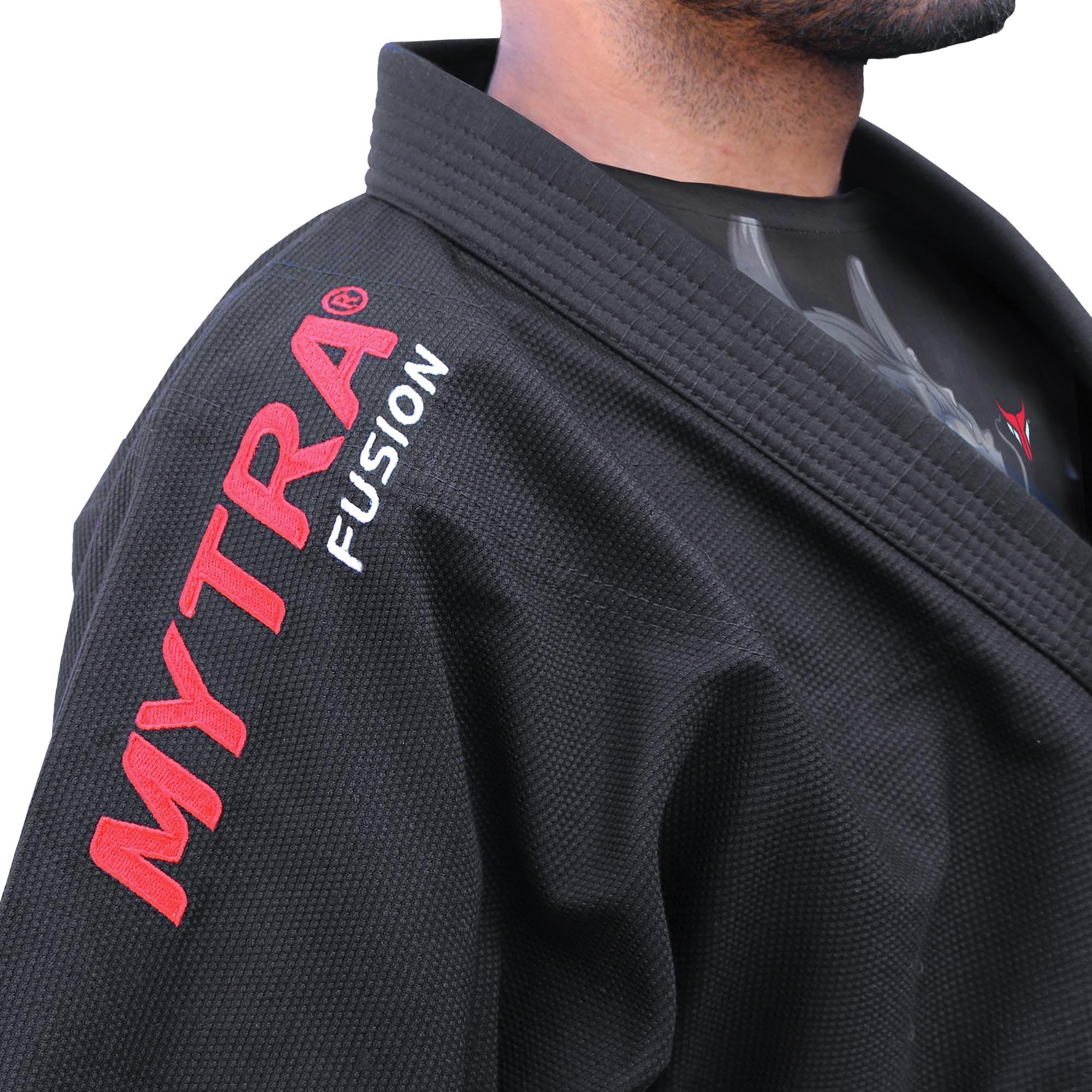 Mytra Fusion Kimono BJJ pour Adultes — Kimono Jiu Jitsu Homme Femme Coutures Renforcées Ceinture Ajustable Jujitsu Brésilien Entraînement Compétition