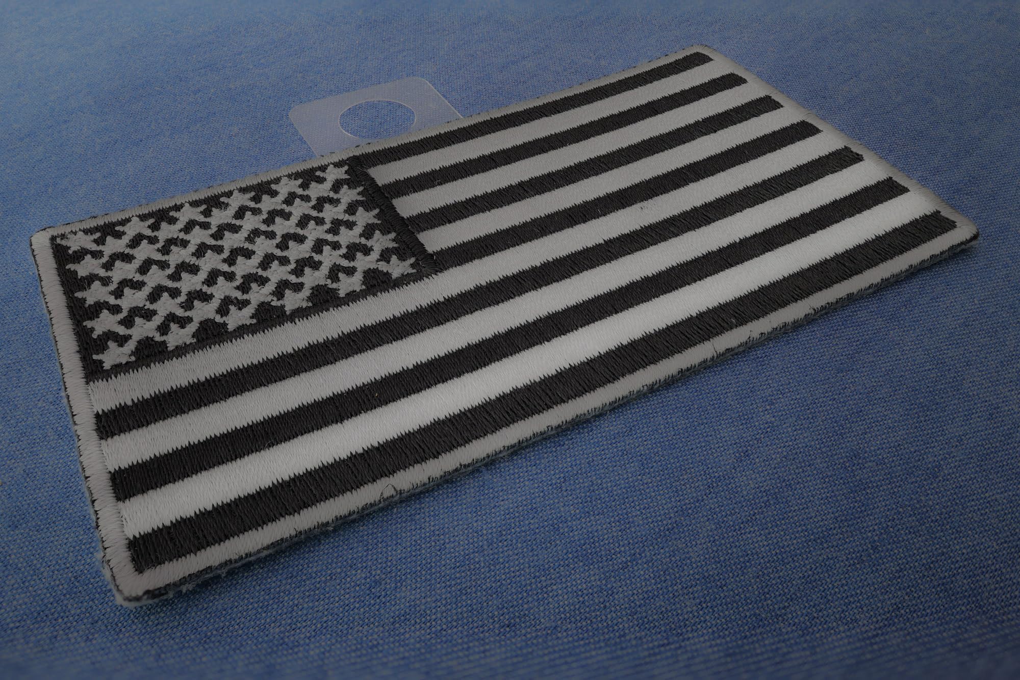 Amazon.com: US Flag Patch Black and Gray 4 Inch - 4x2.2 inch