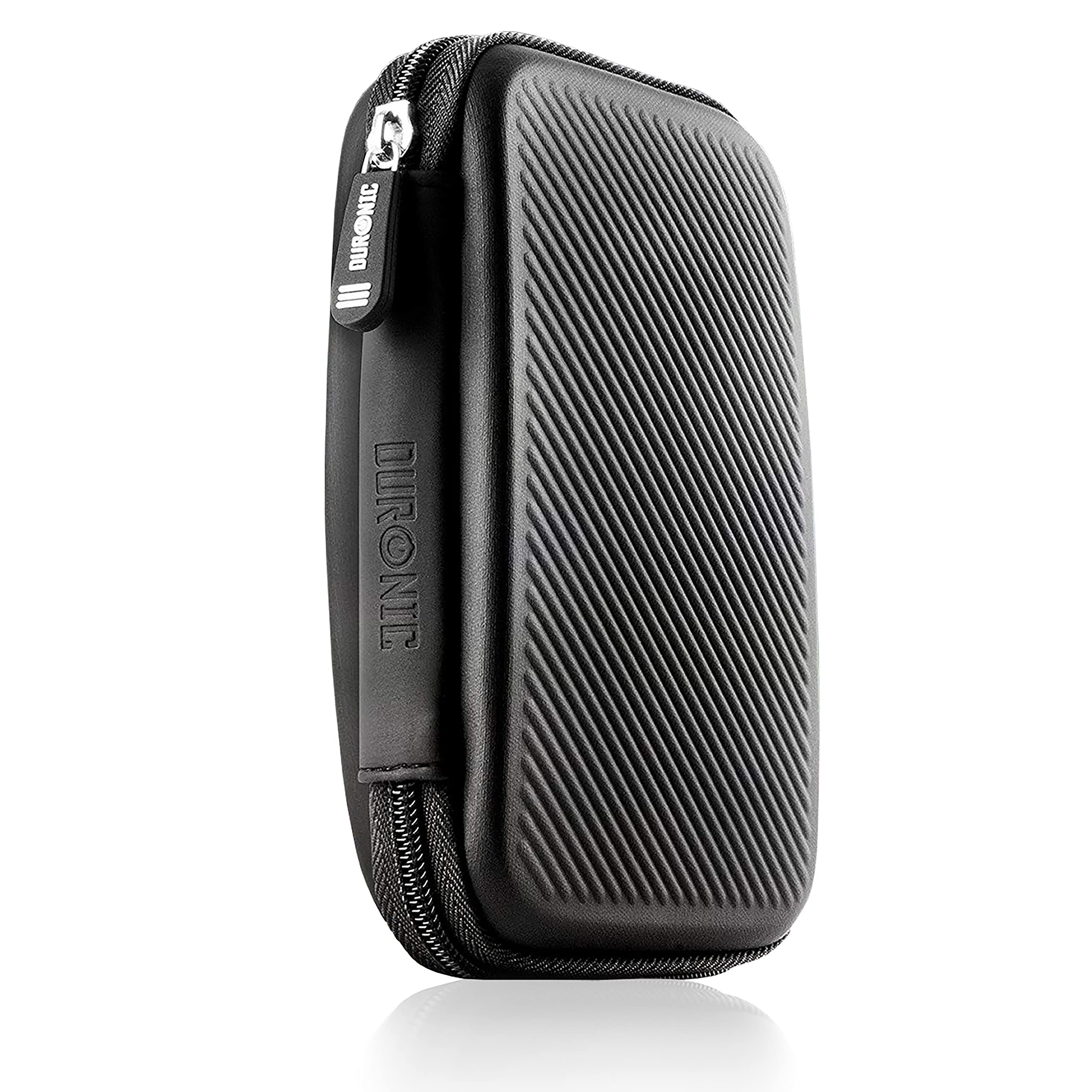 Duronic HDC2 BK Etui pour Disque Dur, GPS, Batterie Portable, Liseuse | 11 x 15 cm | Housse de Protection semi rigide pour Disqu