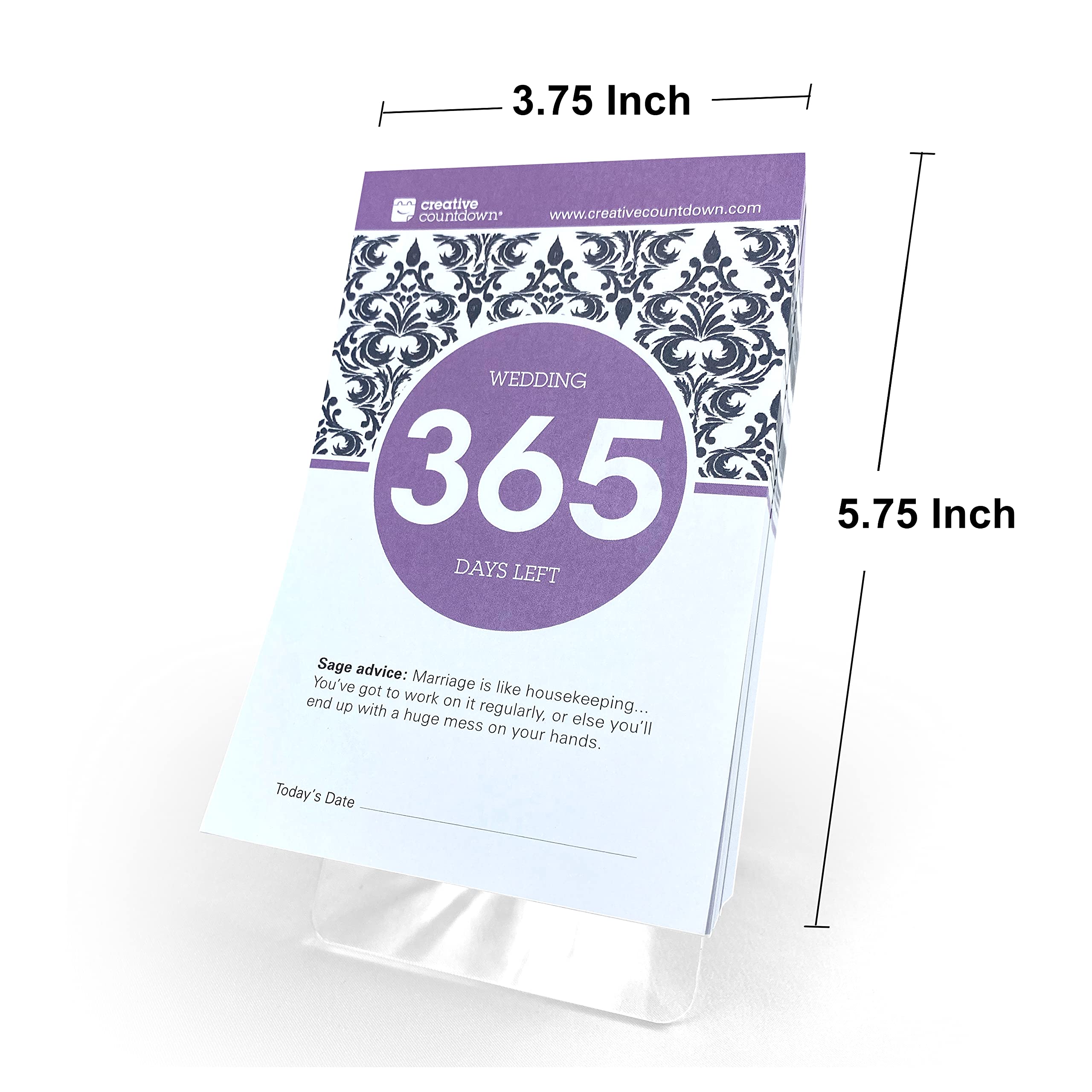 Year 365 Days Wedding Count Down Calendar 75x3 Desertcart INDIA