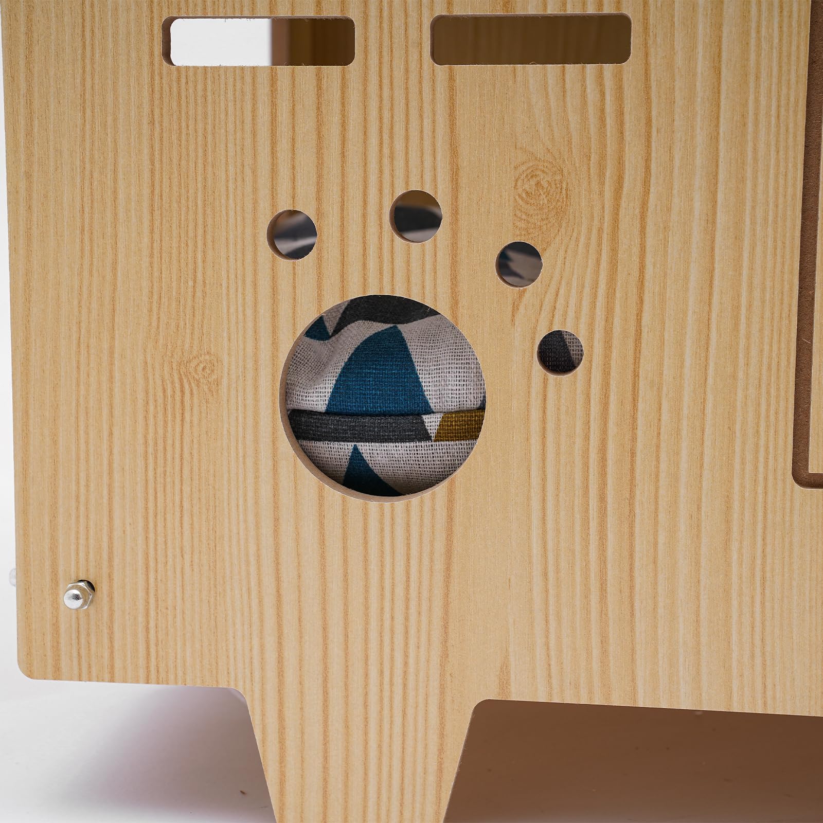 Cuccia per gatti, con ingresso, in legno, 55 x 40 x 44 cm, per interni, per camera da letto, negozio di animali, ecc