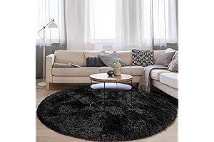 Gentle Touchable Black Round Circle Rug: Ultimate Comfort for Your Baby's Nursery