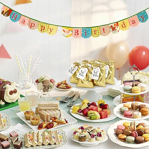 Miniatura 6 de DOYIDE 100 bolsas de regalo con cordón dorado, bolsas de joyería de 5 x 7 pulgadas, bolsas con cordón, bolsas brillantes para recuerdos de fiesta de