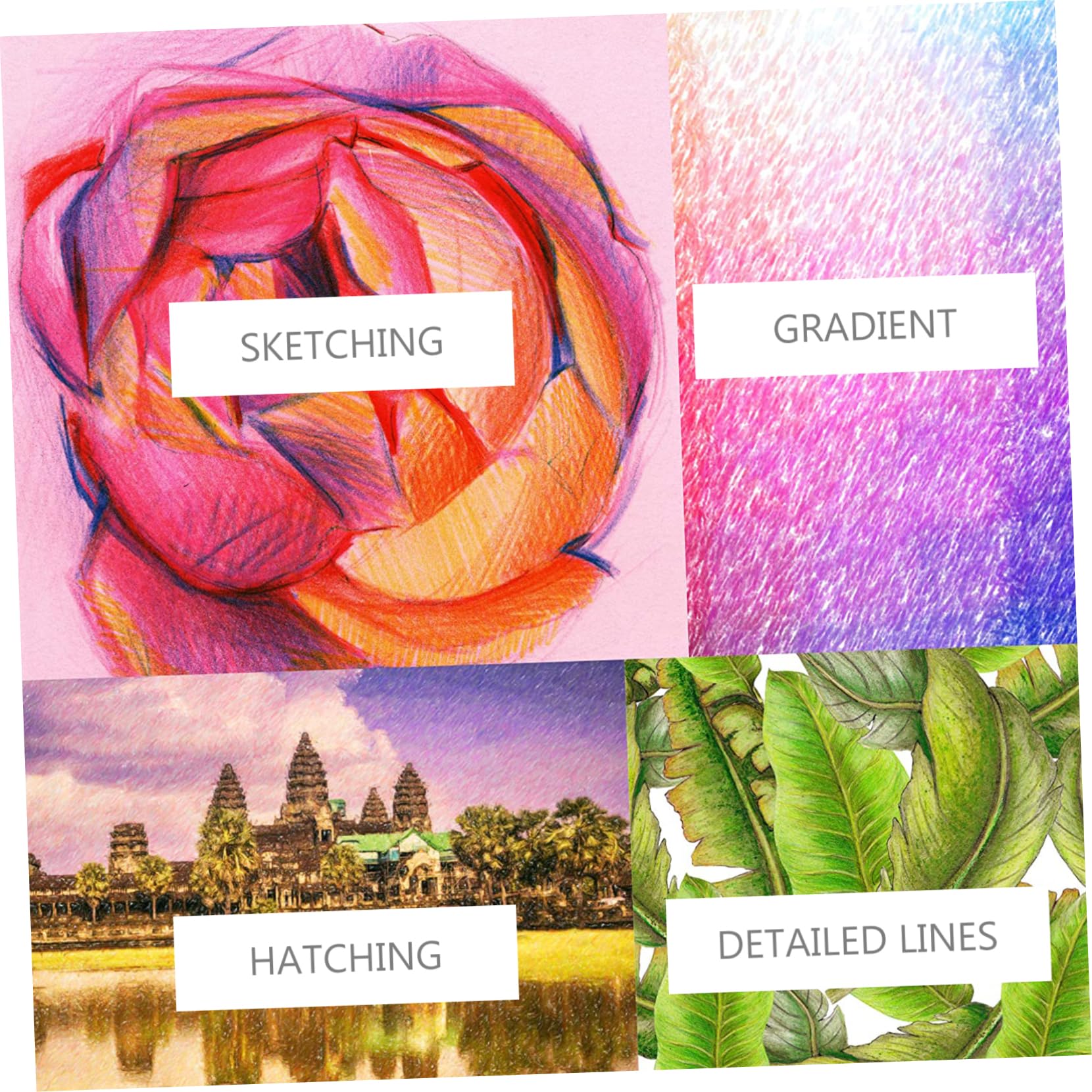 Ensemble de Crayons de Couleur Professionnels 120 Pièces
