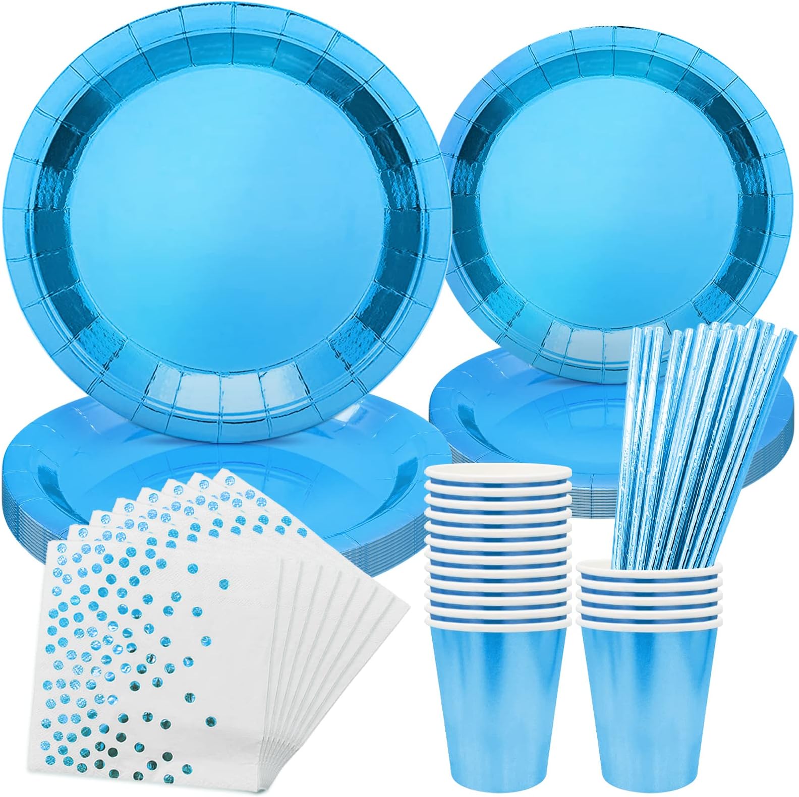 52-teiliges Paw Patrol Geburtstagsdeko Set - Komplett-Set Für 10 Kinder In Blau