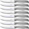 D.Perlla Steak Knife Extra Sharp Steak Knife Set with Straight Blade Professional Steak Knife with Straight Edge for Kitchen Table One-Piece Forging Made of Stainless Steel 23.1 cm