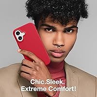 Vista 1415 de GONEZ Funda de silicona para iPhone 15 Pro Max, compatible con Magsafe, protector de cámara + protector de pantalla, forro de microfibra suave Negro