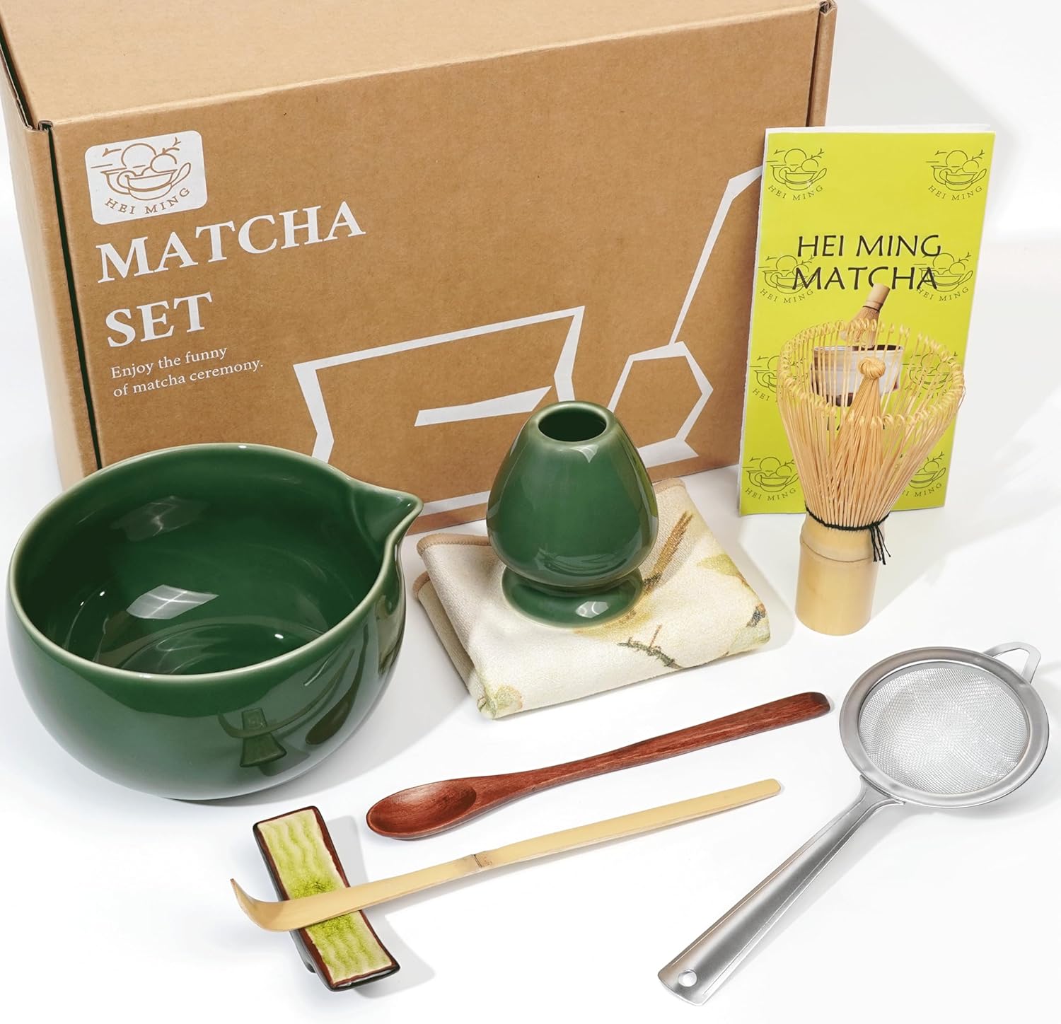 Set Matcha Kit 6 Pezzi - Con Frustino, Ciotola, Colino E Accessori Per Tè Matcha - Foto 6