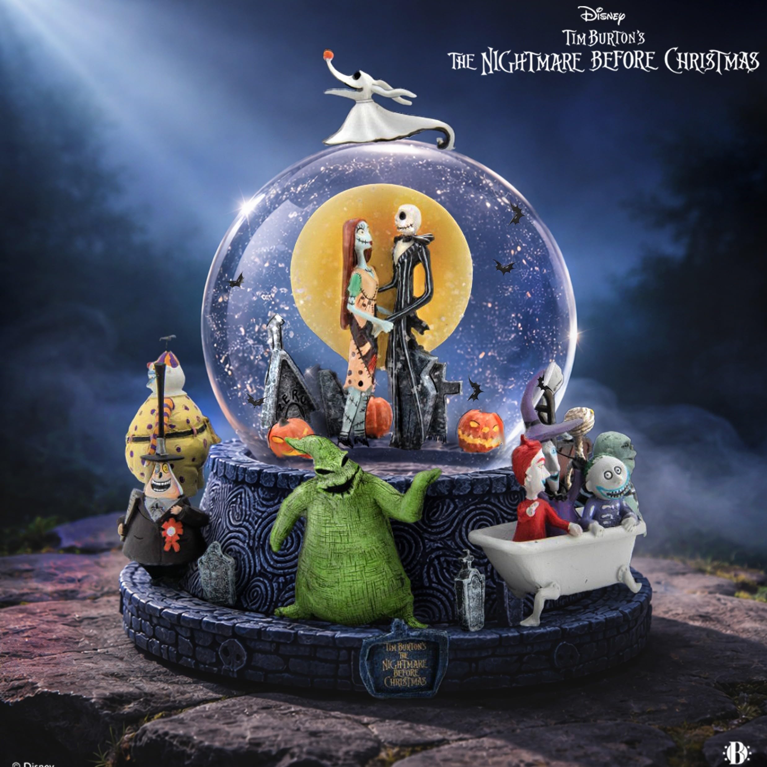 The Bradford Exchange Disney O Estranho Mundo de Jack Globo de