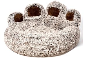 Cute Round Calming Dog Bed