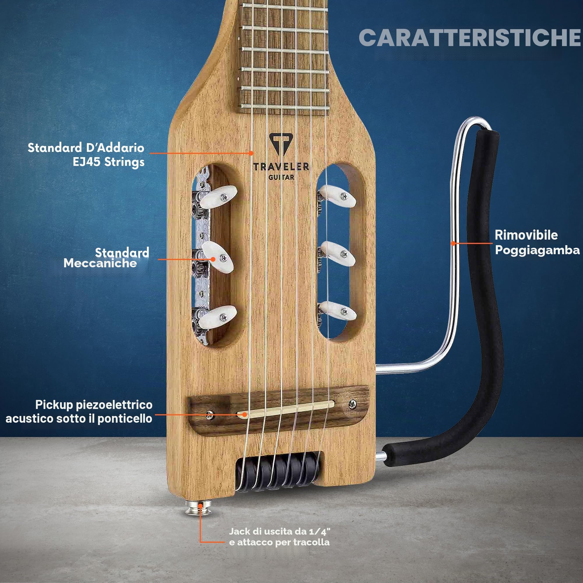 Chitarra classica Traveler Guitar Ultra-Light Nylon, mogano (ULN MHSBW)