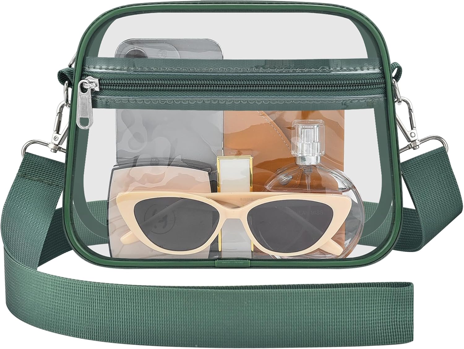 Clear Bag for Stadium Events Mini Small Sports Fan Messenger Bag Clear Purse for Sport Events Concert Festivel