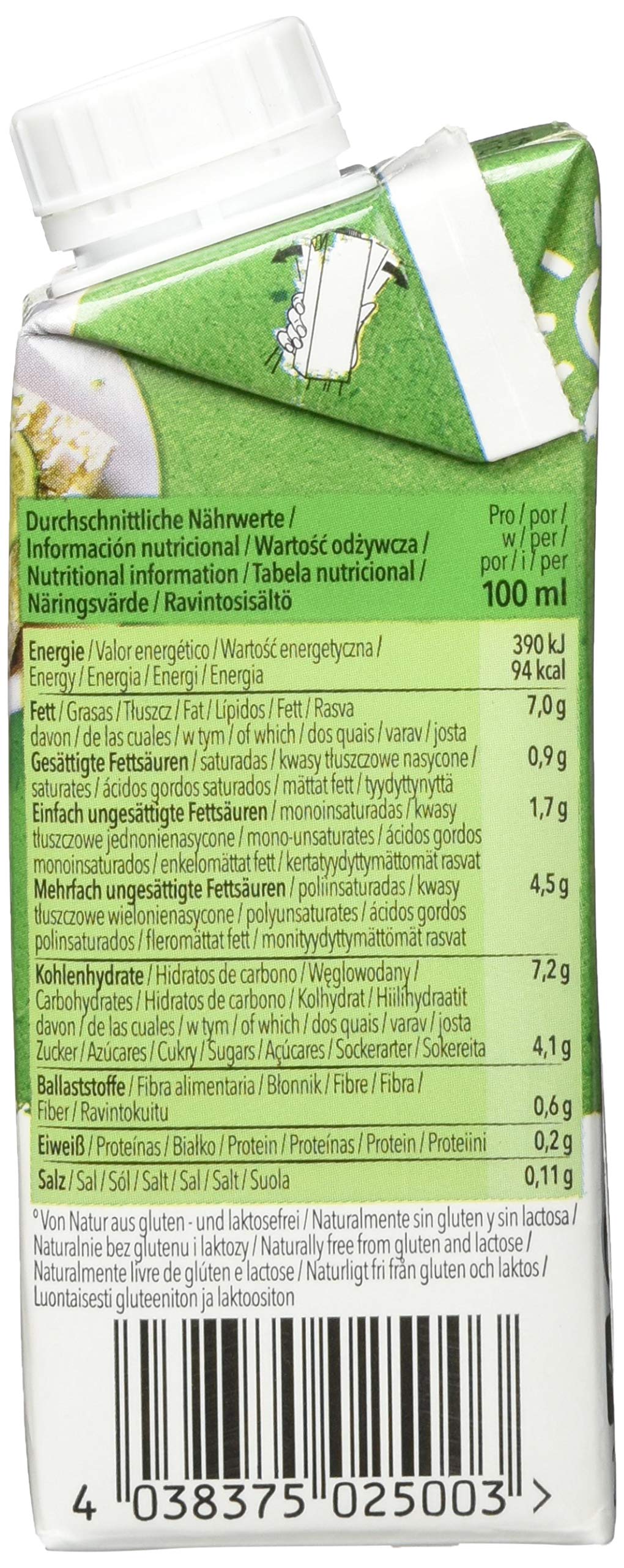 Natumi Bio-Reis-Creamer, 15 x 200 ml – laktosefrei, glutenfrei, veganer Bio-Creamer, milchfreie, milchfreie Alternative