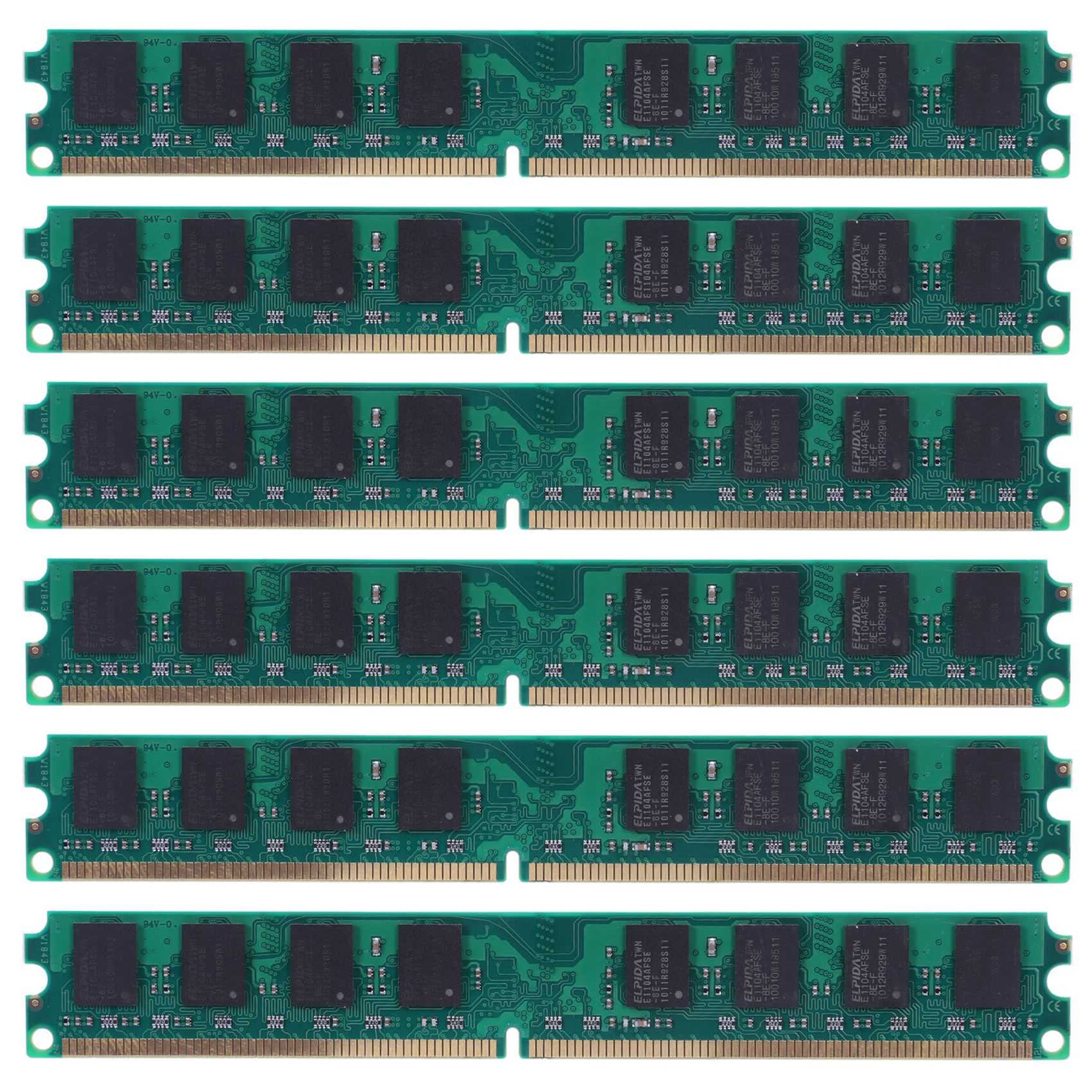 DDR2 800MHz PC2 6400 RAM de bureau de 2 Go upgrade informatique multitâche fluide