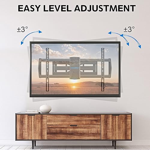 Miniatura 3 de MOUNTUP MU0028-24K - Soporte de pared para la mayoría de televisores de 42 a 82 pulgadas, se adapta a pernos de 16 pulgadas, 18 pulgadas o 24
