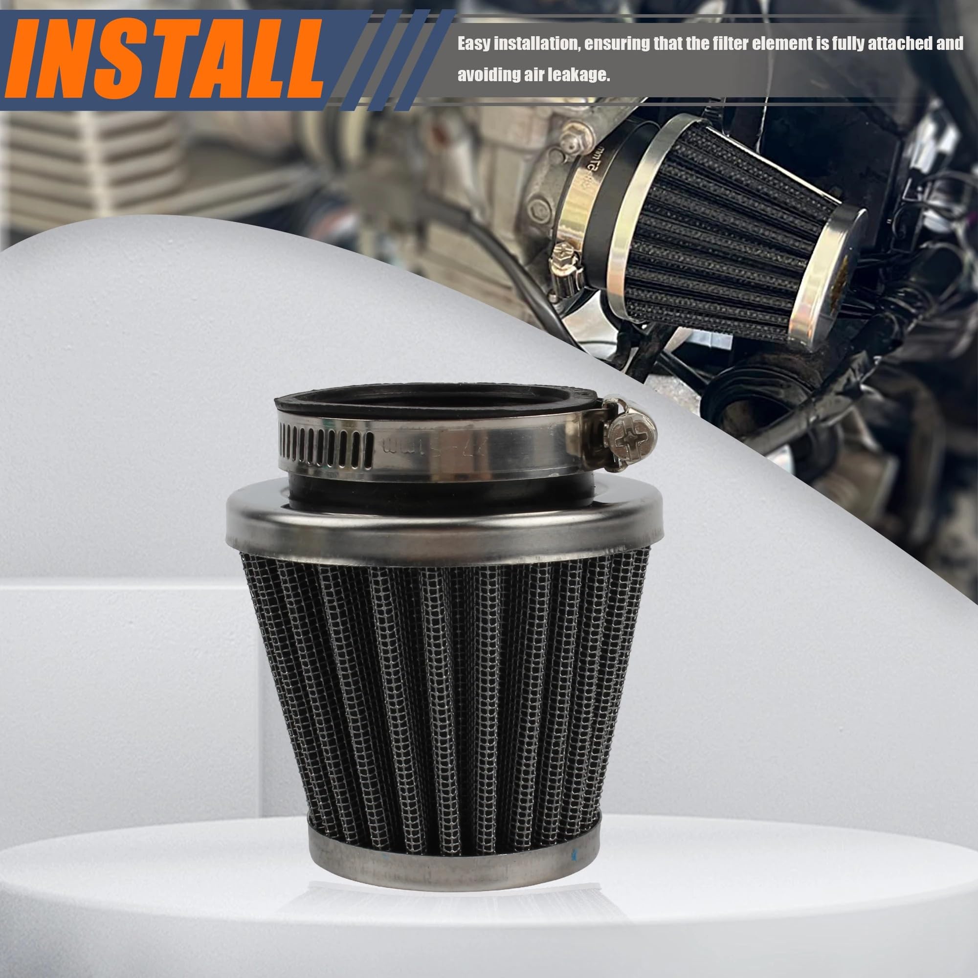 Filtro alta efficienza moto Filtro aria ciclomotore testa a fungo Motocross Carburatore Ad alto flusso ATV Dirt Bike