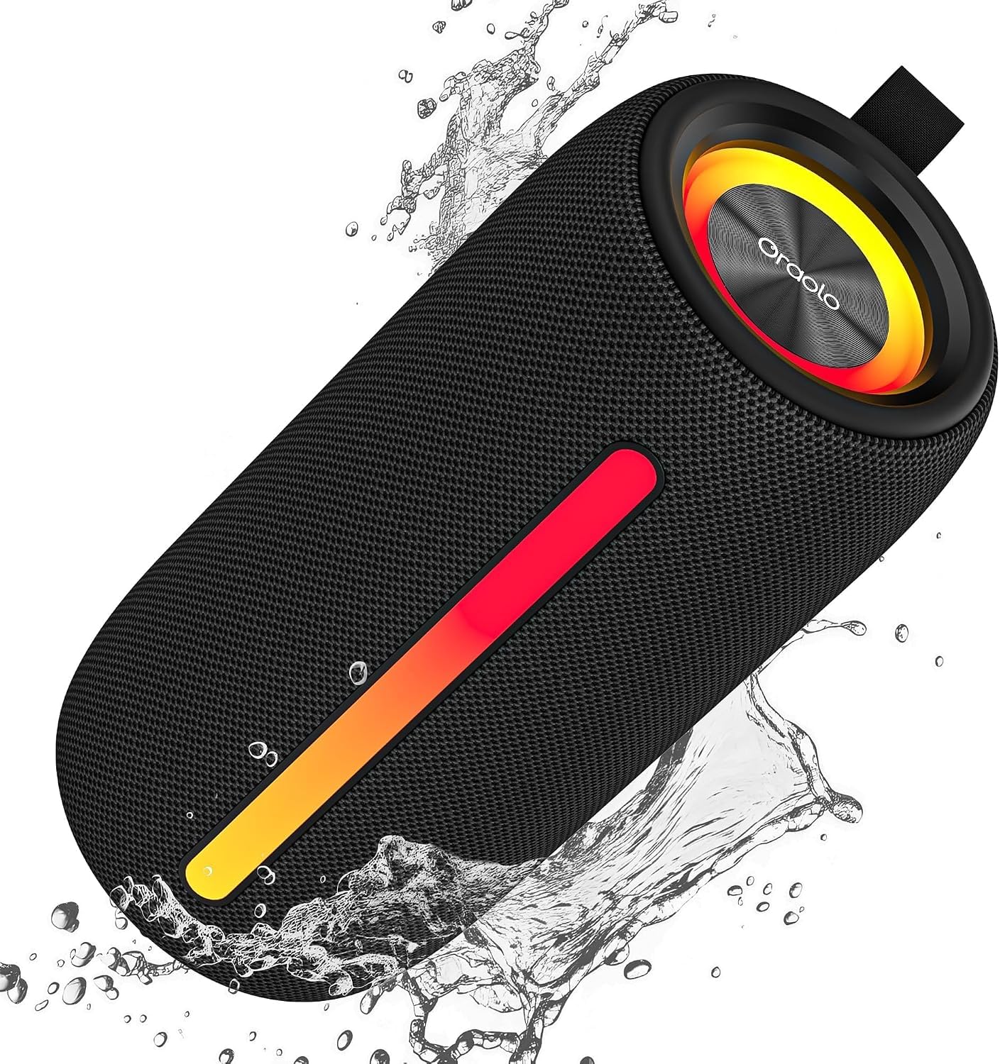 oraolo Altavoz Bluetooth Pequeño, Altavoz Portatil Bluetooth 5.4, Mini Altavoces Ducha, 30H Reproducción, IPX7 Resistencia al Agua, TWS/AUX/TF, Adecuado para Exteriores/Fiestas/Viajes (Negro) con descuento
