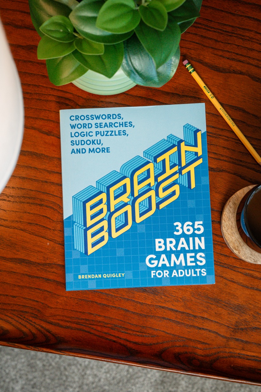 Image of Brain Boost: 365 Brain Games for Adults: Crosswords, Word Searches, Logic Puzzles, Sudoku, and More