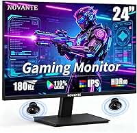 Monitor Gamer IPS 24 Polegadas, Full HD, 180Hz, 1ms, HDR400, G-SYNC, 250cd/m², Alto-falantes embutidos, Entradas HDMI/DisplayPort/USB/3.5mm