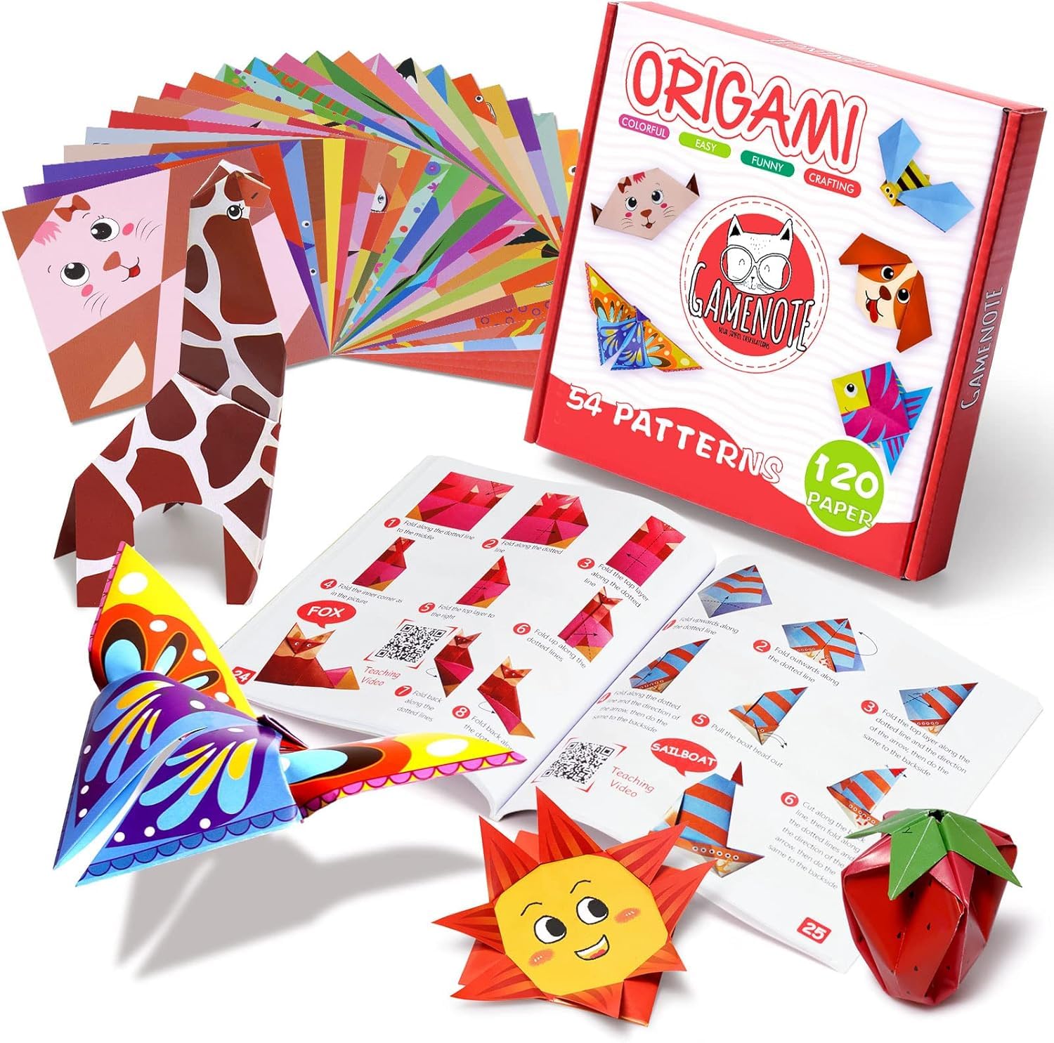TINY TOYS CO DIY Art & Craft Kits for Boys/Girls 4-8years Old Mess Free No GUE,No Scissors Art Kits, Fun Activity Drawing for Child (Paper Origami) (B0DFV89BFZ) Amazon Price History, Amazon Price Tracker