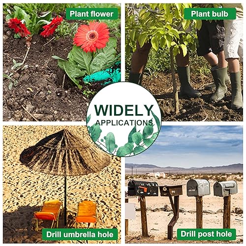 Miniatura 5 de COMOWARE Broca de taladro para plantar broca de espiral de taladro de jardín de 3 x 9 pulgadas maceta rápida para taladro hexagonal de 38 pulgadas