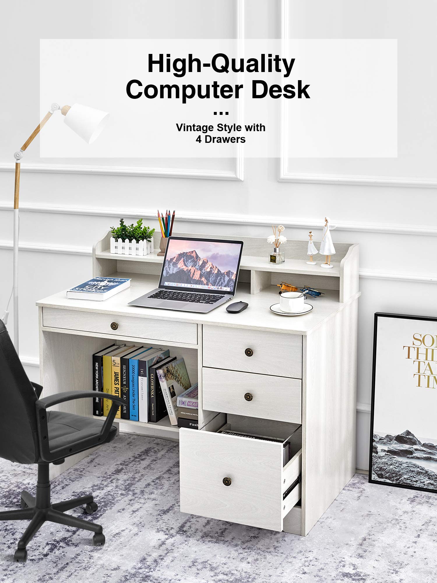 Kealive Computer Desk with 4...B08N6PJCLT