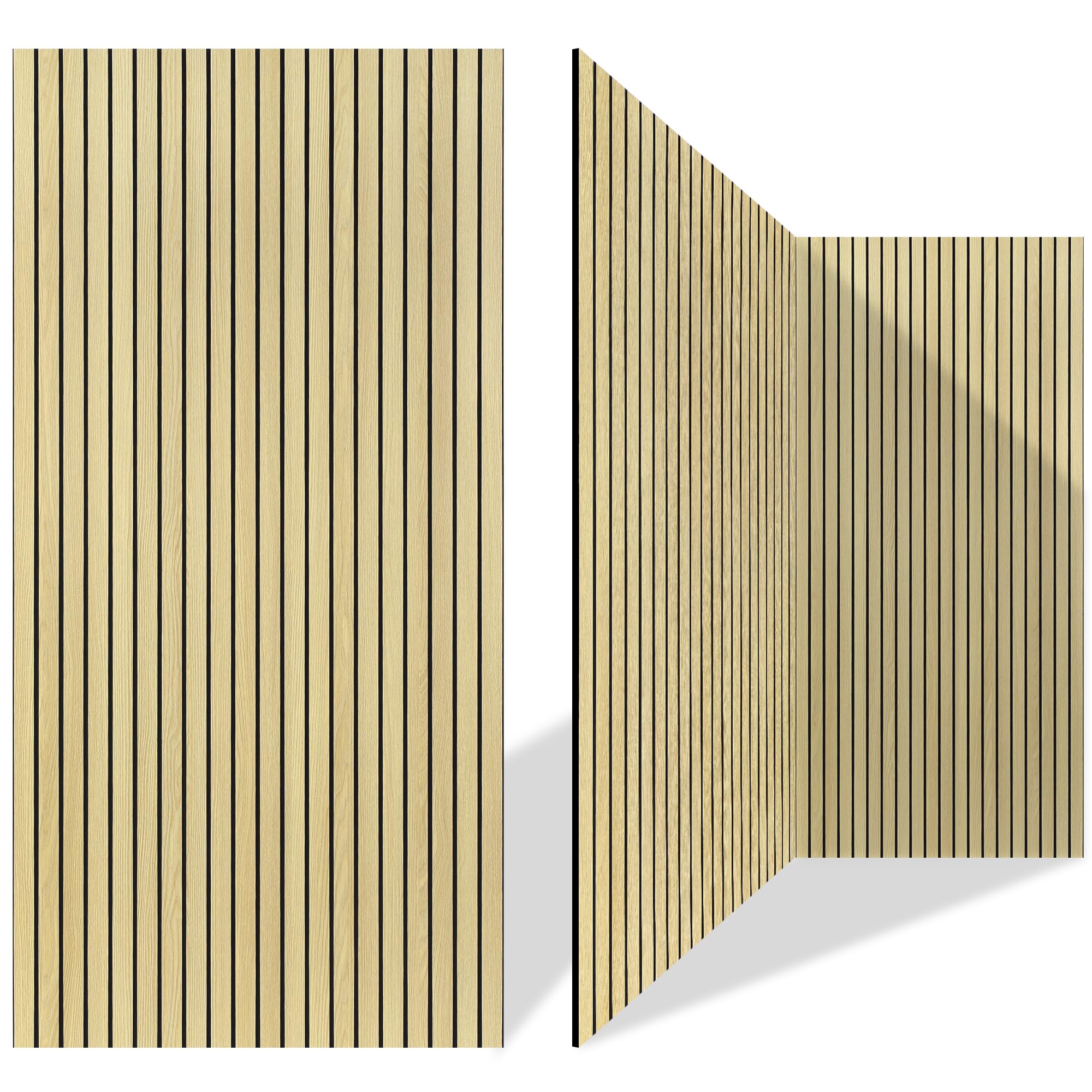 4 Pack Large Acoustic Panels,47.2"X 23.6"Acoustical Wall Panels,Self-Adhesive Sound Proof Panels for Walls,Acoustic Treatment for Recording Studio,Home&Office (Grey Oak)